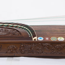 Load image into Gallery viewer, Phoebe zhennan woodcarving Dan Feng Chao Yang guzheng