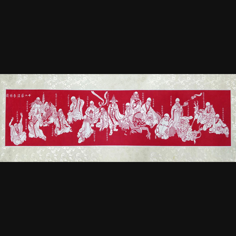 18 arhats scroll