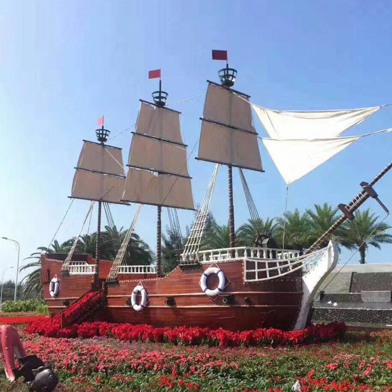 Ancient landscape boat