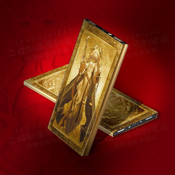 Gold mobile power secondary yuan animation rechargeable treasure