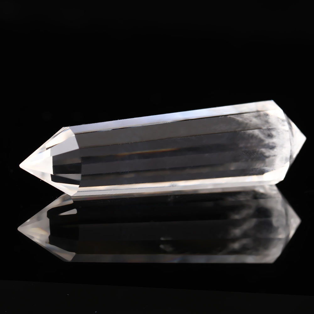 Nature white crystal  Thirteen prism