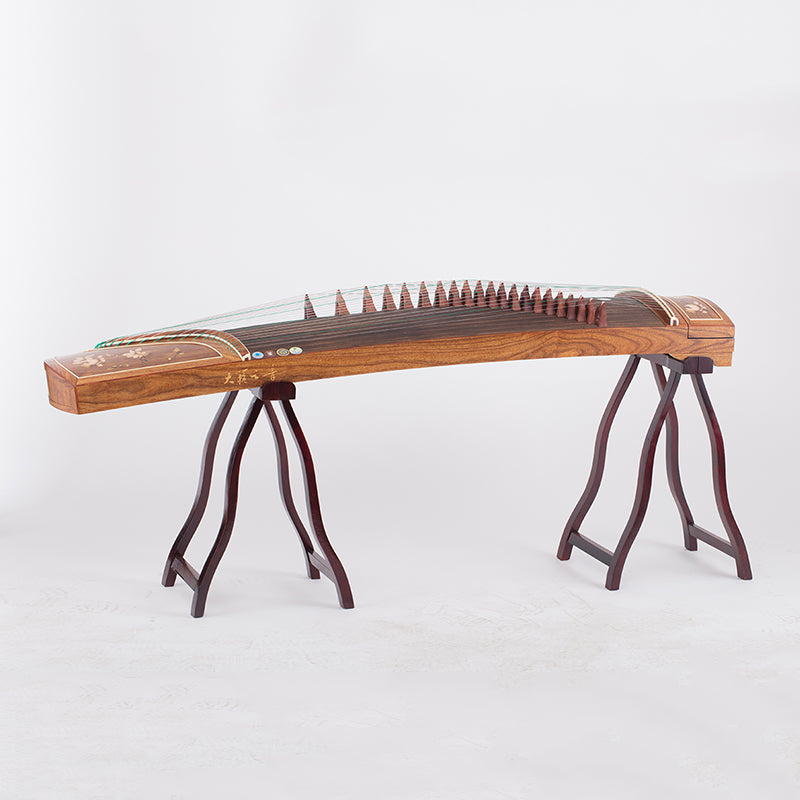 Scented rosewood shell carving Xi Yu guzheng