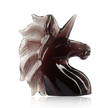 Load image into Gallery viewer, Black Obsidian Unicorn