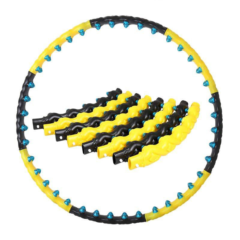 Double row magnet hula hoop slim waist weight loss weight loss weight loss weight reduction ring removable adult ladies massage hula hoop
