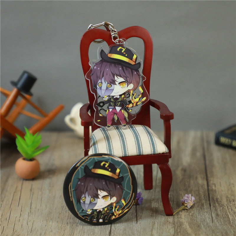 The fifth personality walks around the jack gardener air force acrylic double-sided pendant hanging decoration key ring badge