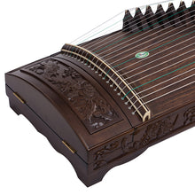 Load image into Gallery viewer, Phoebe zhennan woodcarving Dan Feng Chao Yang guzheng