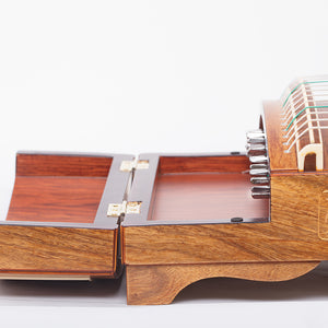 Scented rosewood shell carving Xi Yu guzheng
