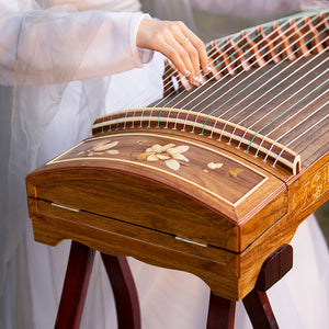 Scented rosewood shell carving Xi Yu guzheng