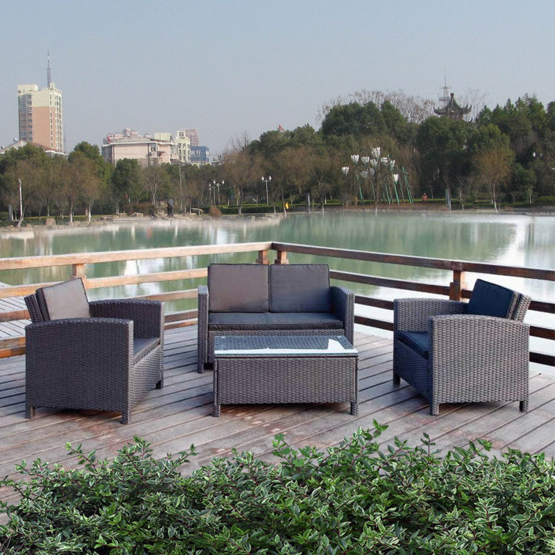 All-aluminum rattan outdoor sofa